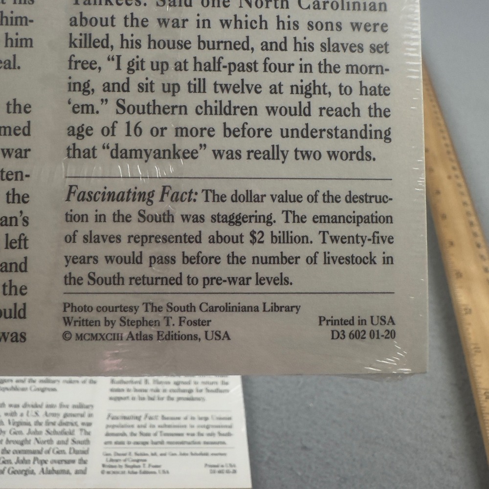 Atlas Editions Civil War History Cards Sealed Constitution Kansas Harpers Ferry - Picture 8 of 14